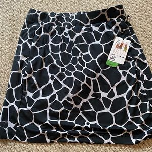 Giraffe print golf/tennis skort
